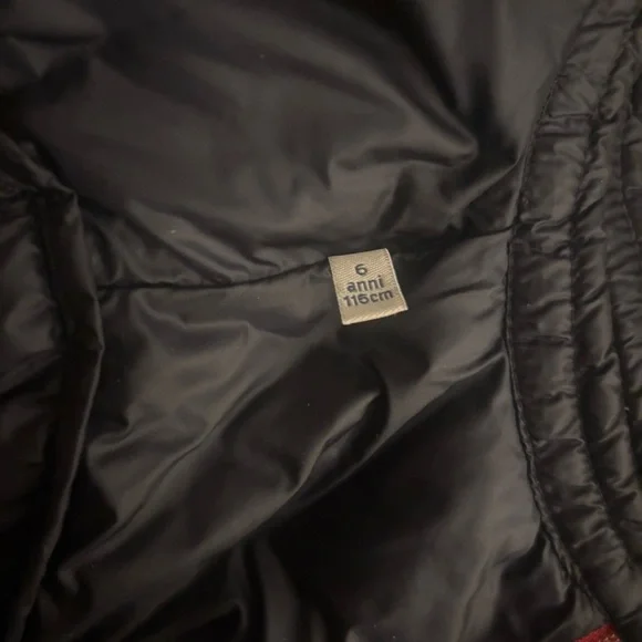 Moncler Kids Down Jacket Enfant Urzay Warm Puffer Coat Navy Boy Girl Size 6 - Picture 9 of 13